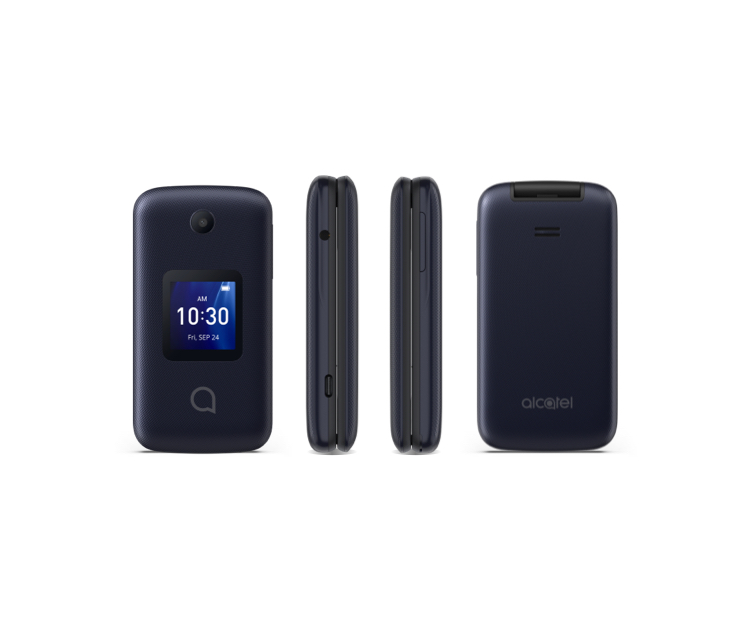 Flip Phone 4G LTE GSM Alcatel Go Flip Factory Unlocked BIG BUTTONS +  External LCD Bluetooth WIFI Mp3 Camera Elderly A405DL 